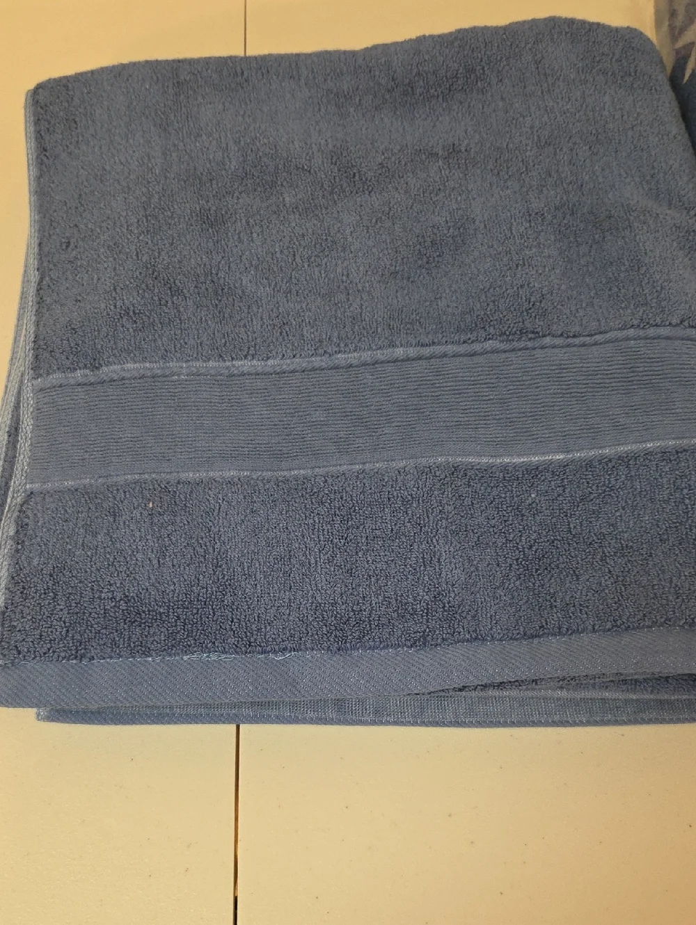 Plush Blue Bath Towel - Deep Blue